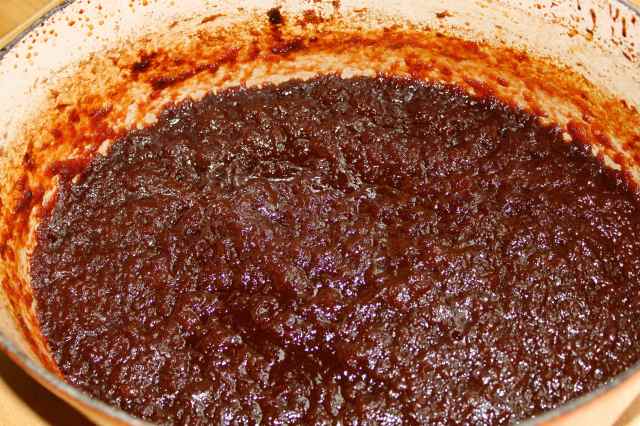 Reduced apple butter