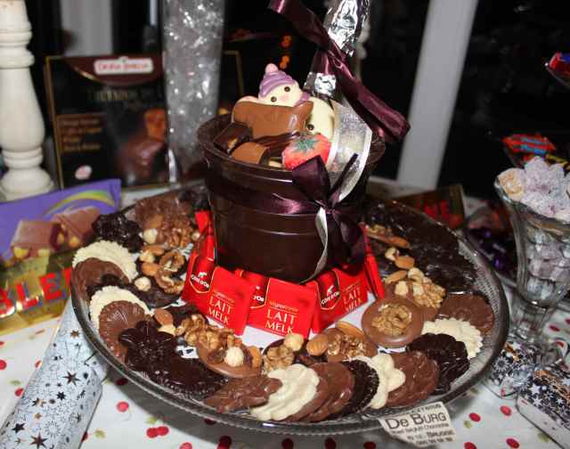 Chocolate bucket full of chocolate