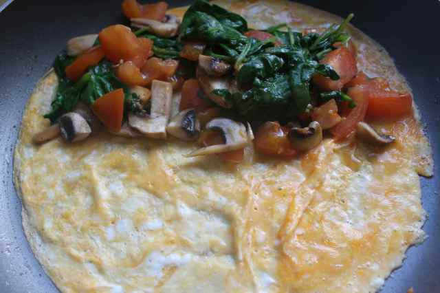 Making the omelette