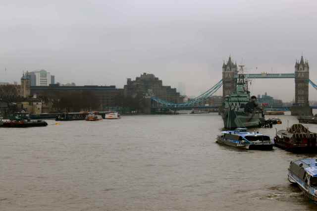 Looking East from London Bridge