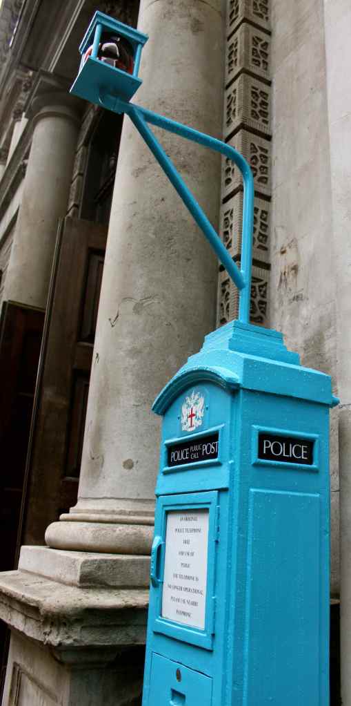 Police phone box with light