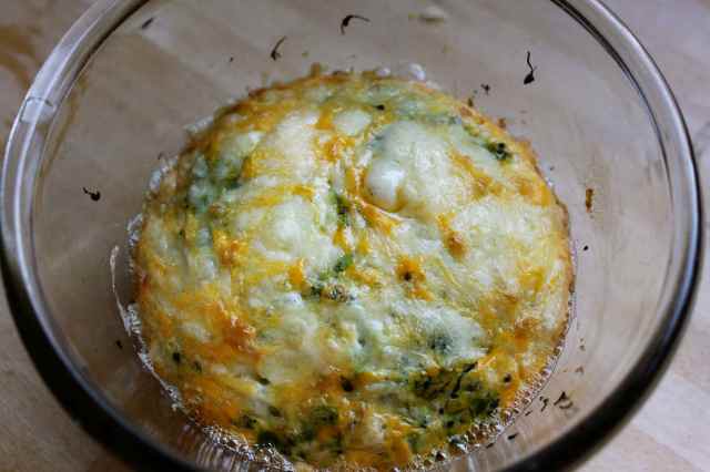 Broccoli eggs cooked