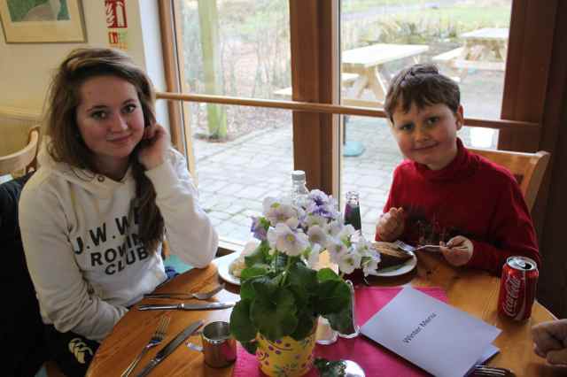 In the cafe at Sutton Bank