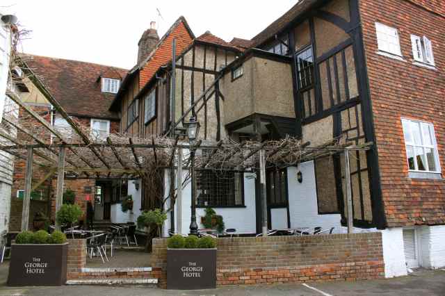 The rear of the George