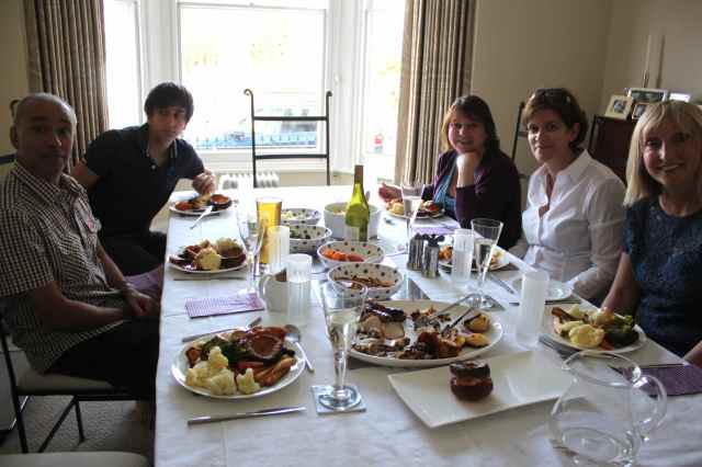 Sunday lunch at J and G's