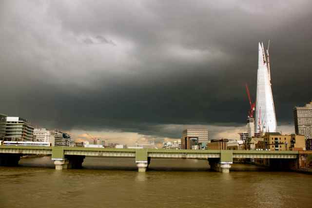 Dark clouds and the Shard