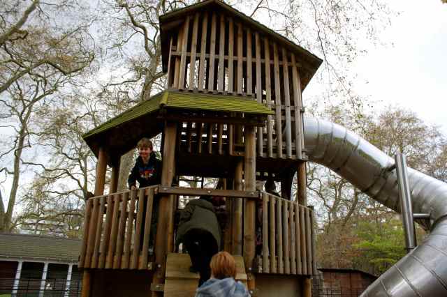 large slide in Coram's Fields