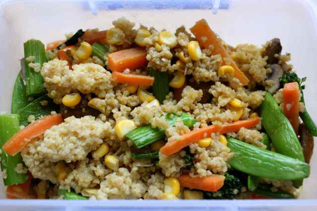 Millet and veg
