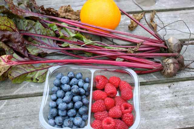 beet and berries
