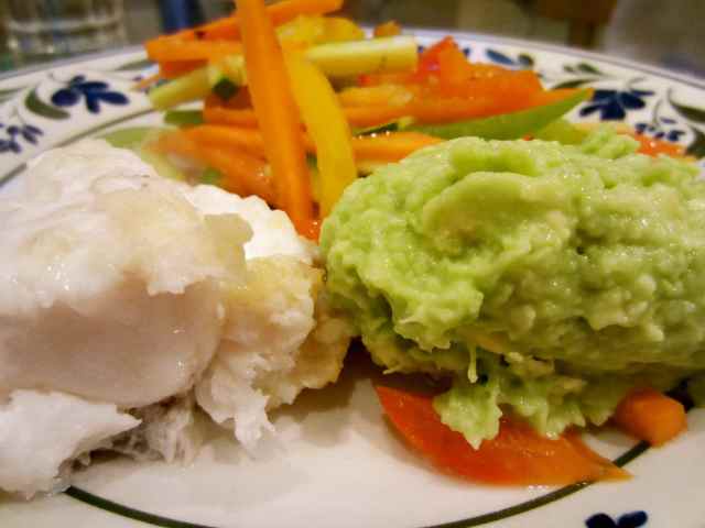 guacamole and monkfish