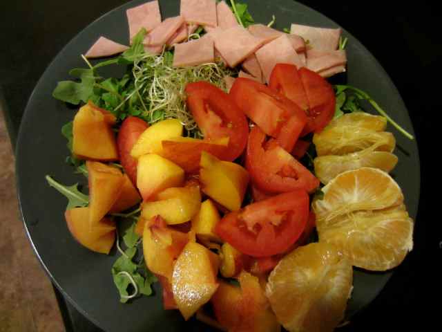 ham and fruit salad