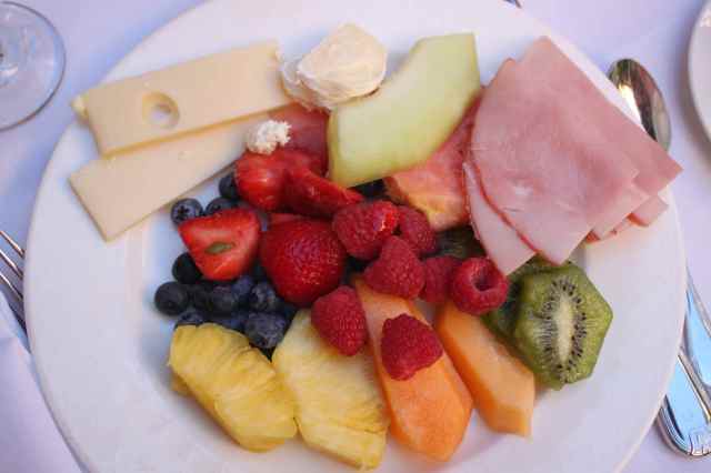 Platter of fruit