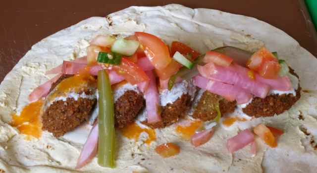 Falaffel and wrap