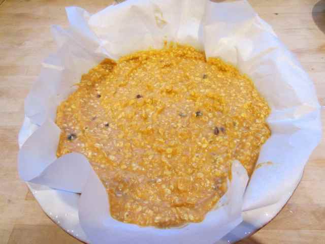 Baked oatmeal raw mixture