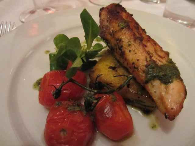chicken, tomatoes and polenta