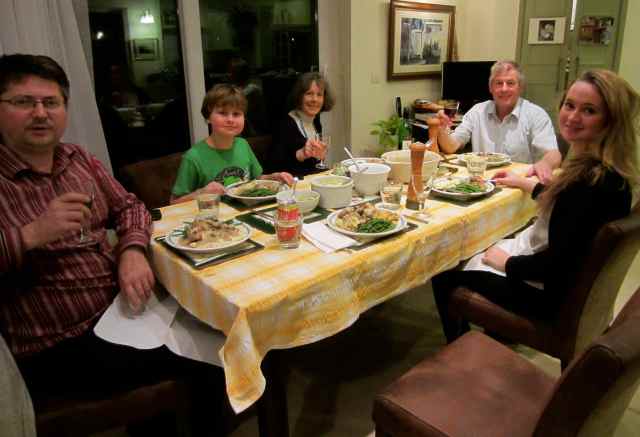 Dinner at Grandpa Ian's