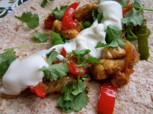 Fajita close up