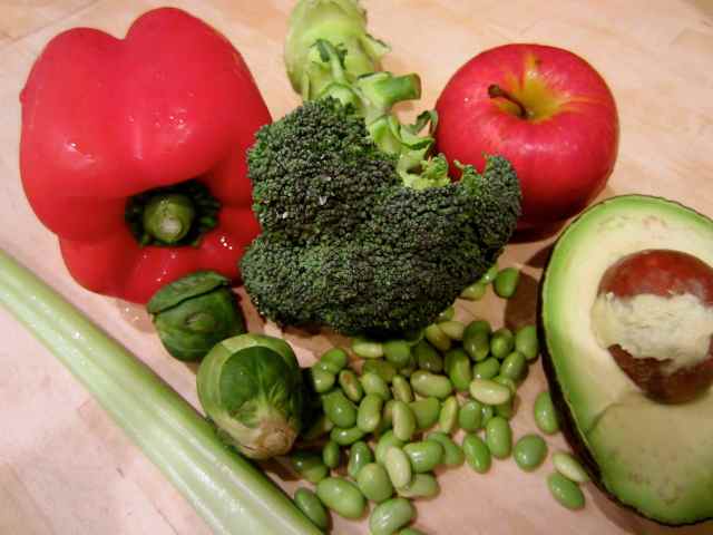 Healing salad vegetables