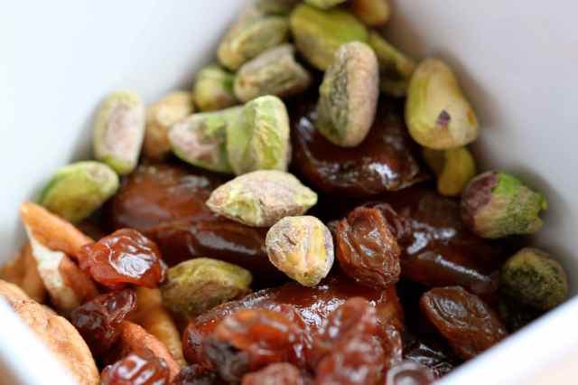 nuts and dried fruit