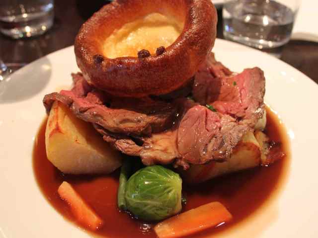 Roast beef and Yorkshire