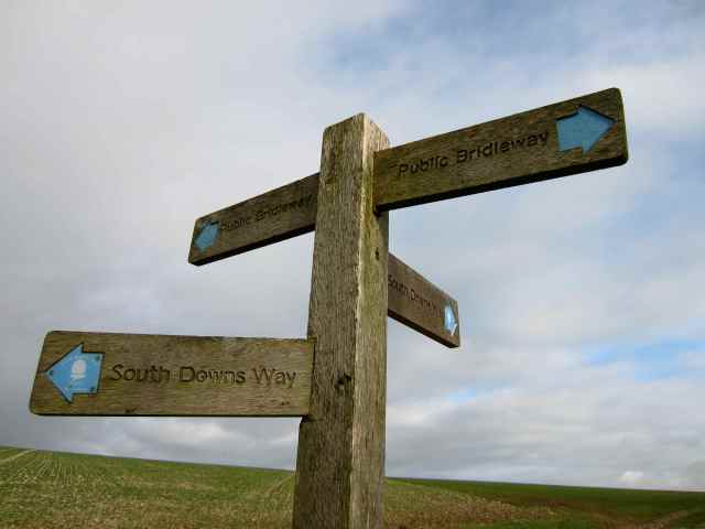 South Downs Way sign