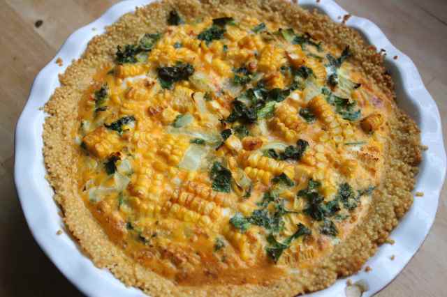 baked millet and kale fritata