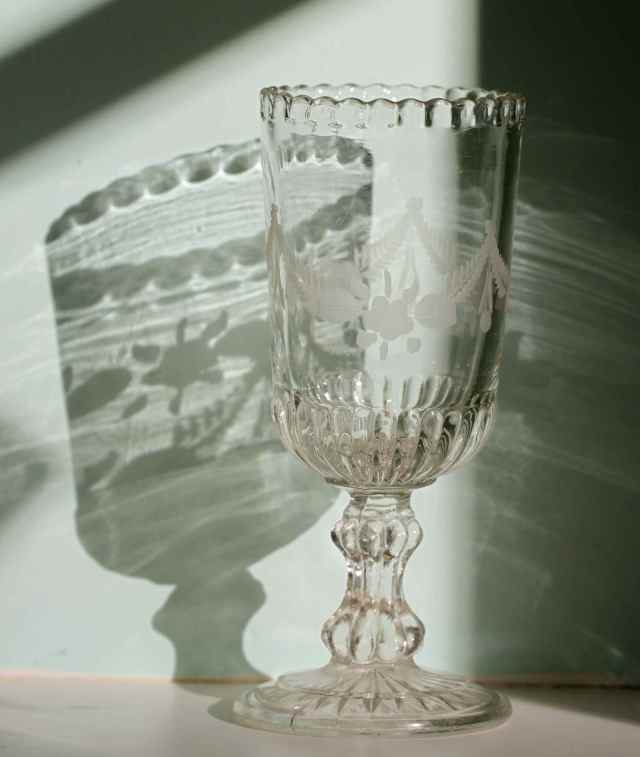 celery glass and shadow