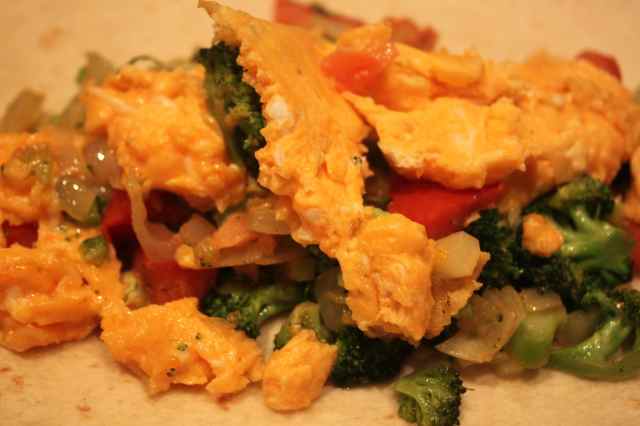 egg and veg close up