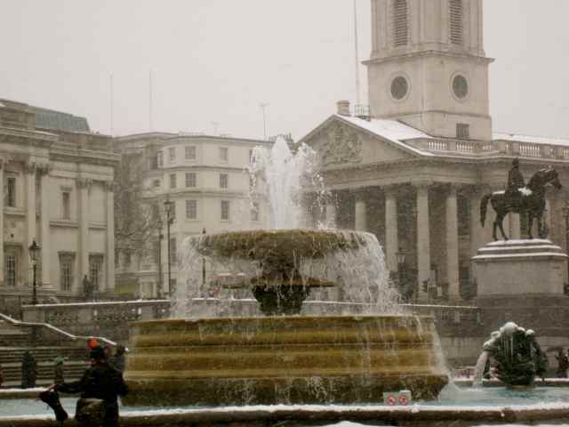 Fountains in Trafalgar Square