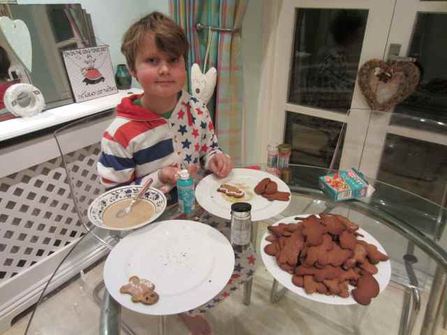 Making gingerbread men