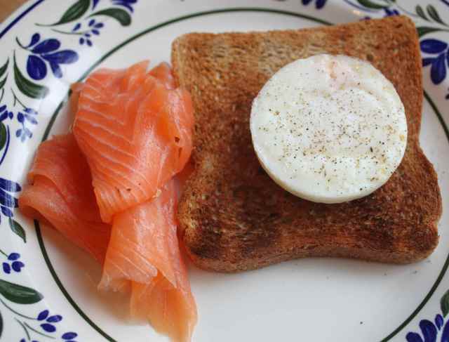 smoked salmon and egg