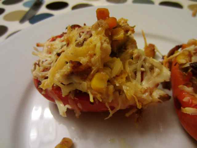 stuffed pepper close up