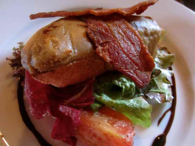 Welsh Rarebit and bacon