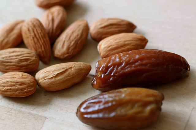 almonds and dates