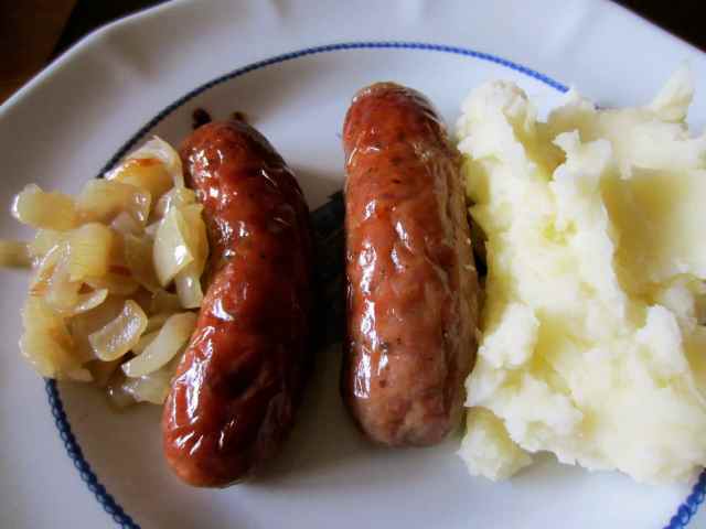Bangers and mash