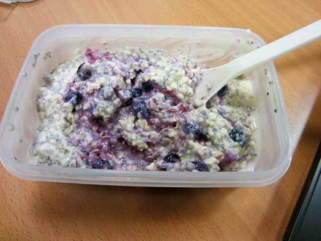 breakfast 8-2-13 at desk