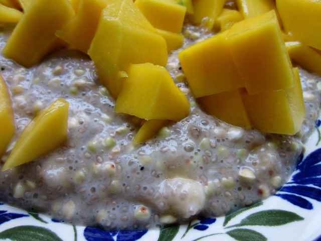 buckwheat breakfast close up