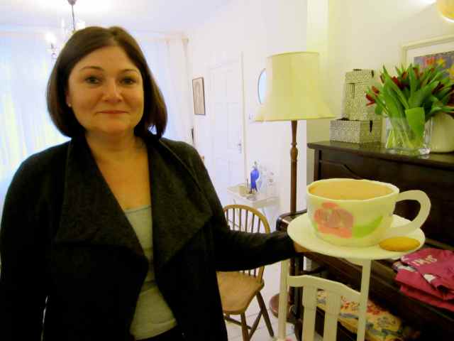 Michelle and birthday cake