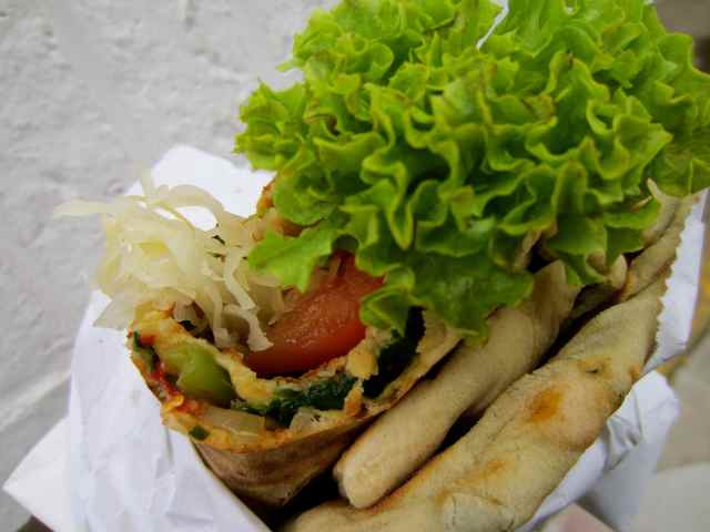 Turkish flatbread wrap 2