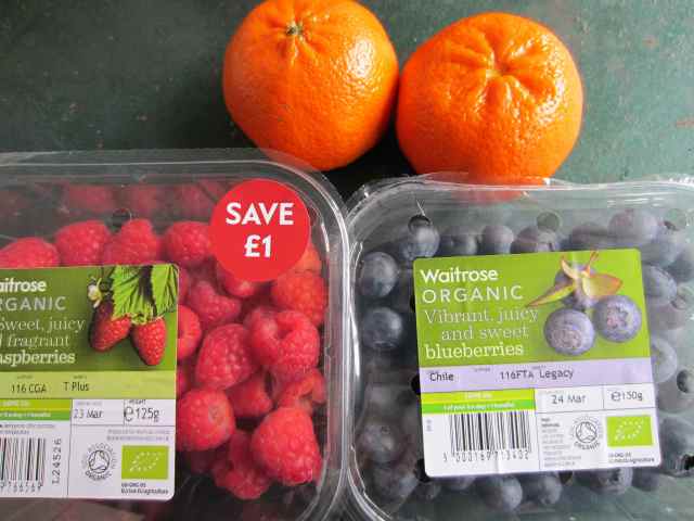 berries and clementines