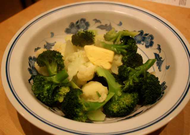Broccoli and cauliflower