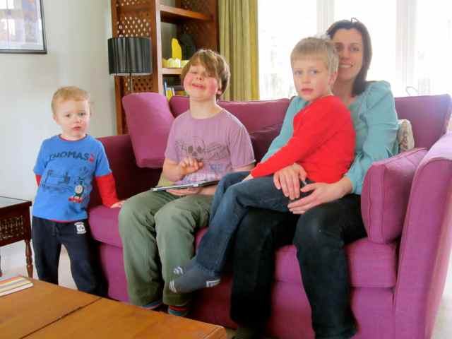 Helen and 3 boys