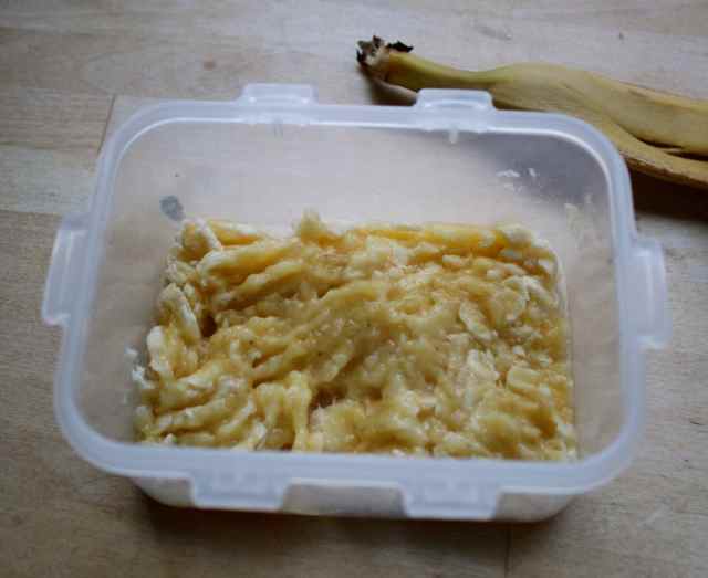 mashed banana