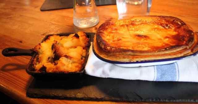 pie and potatoes
