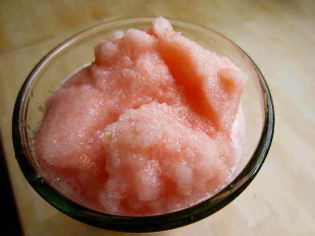 Pink grapefruit slush