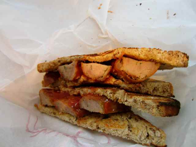 Sausage sandwich