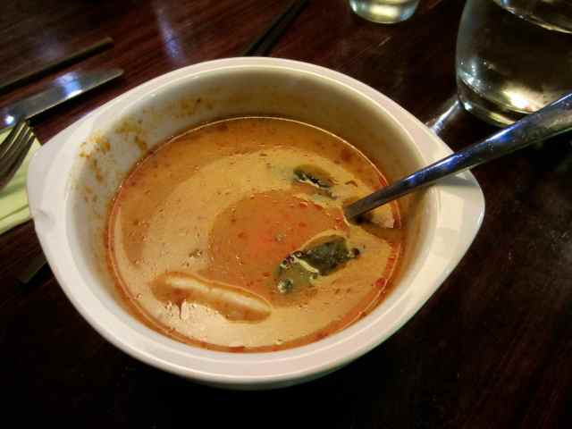 Thai chicken Tom Tum soup