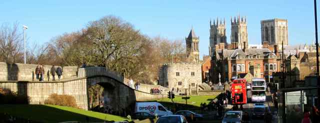 walking in to York