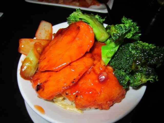 Kung Pho and sweet and sour chicken