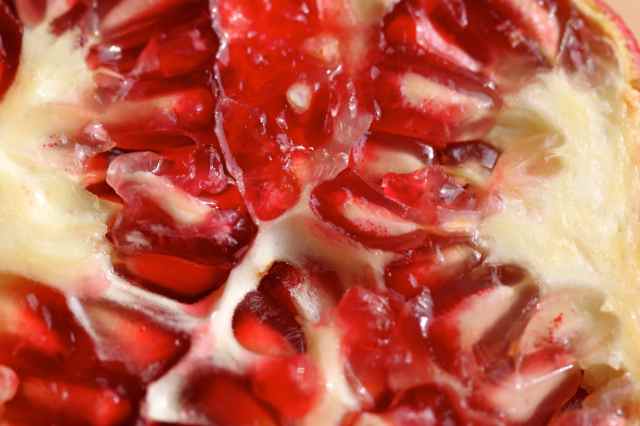 Pomegranate close up